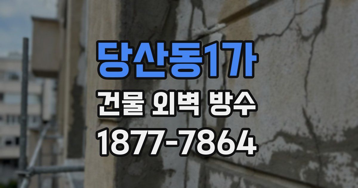 당산동1가 건물 외벽 방수