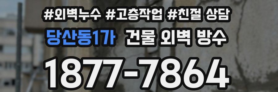 당산동1가 건물 외벽 방수