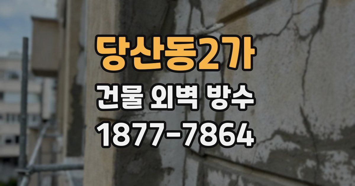 당산동2가 건물 외벽 방수