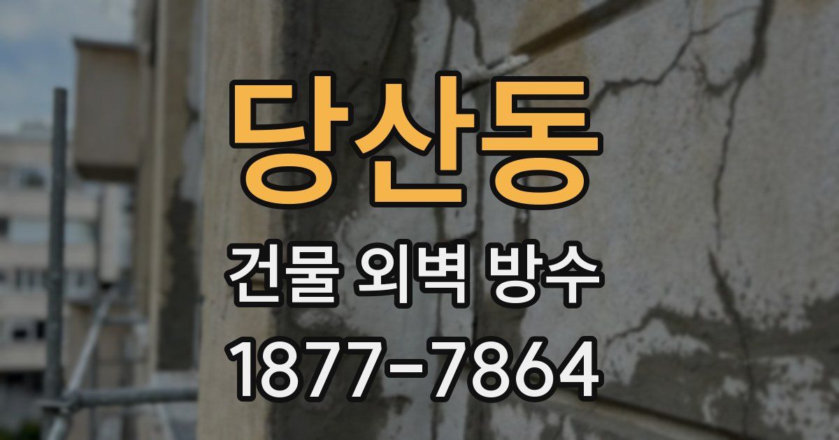당산동 건물 외벽 방수