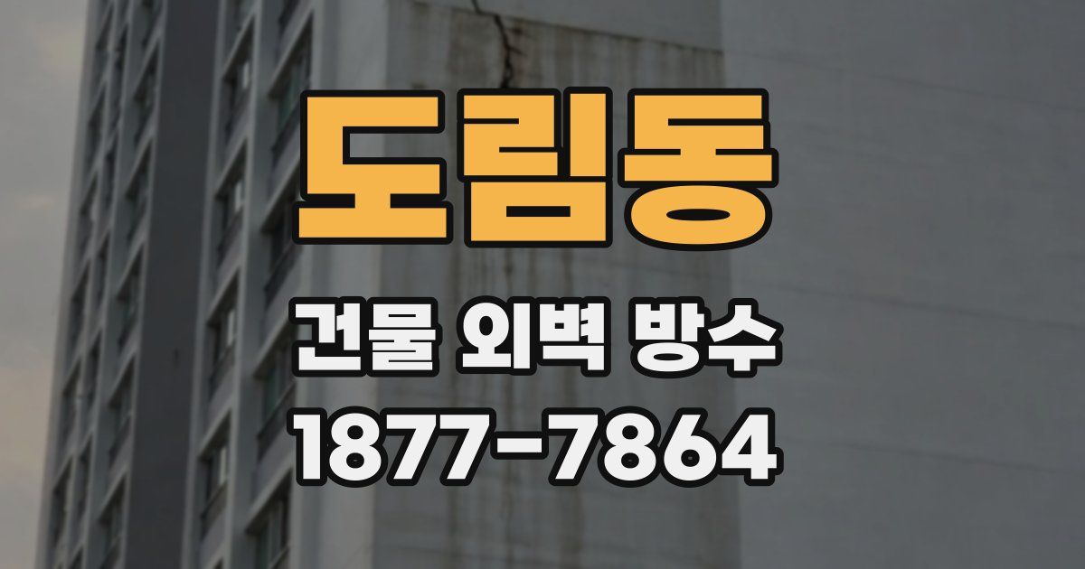 도림동 건물 외벽 방수