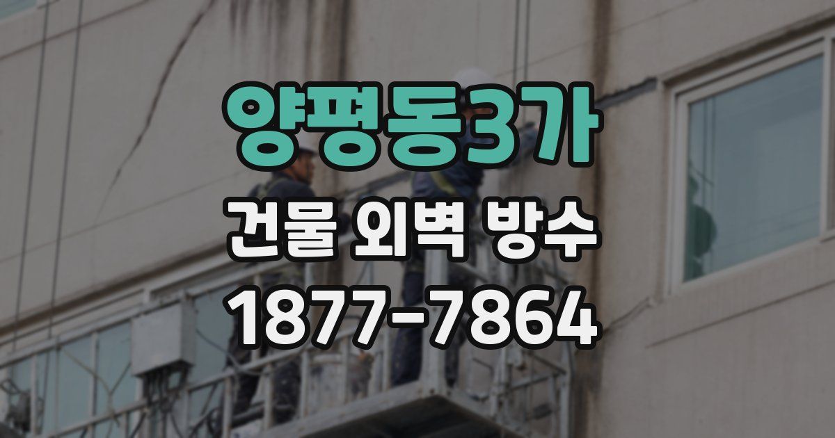 양평동3가 건물 외벽 방수