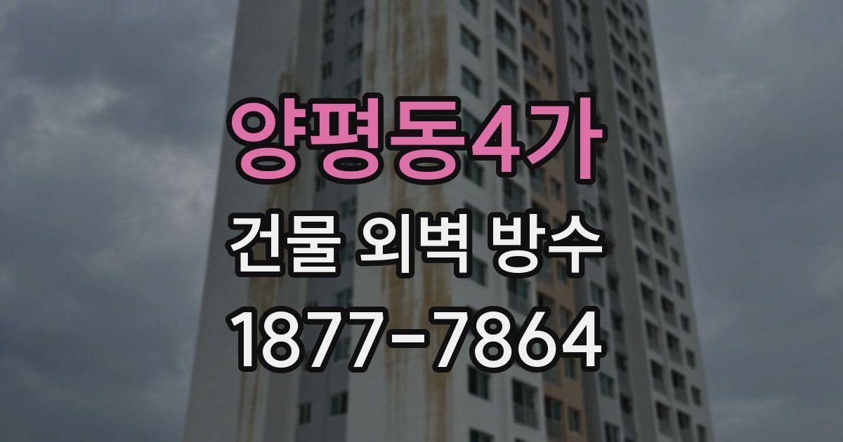 양평동4가 건물 외벽 방수