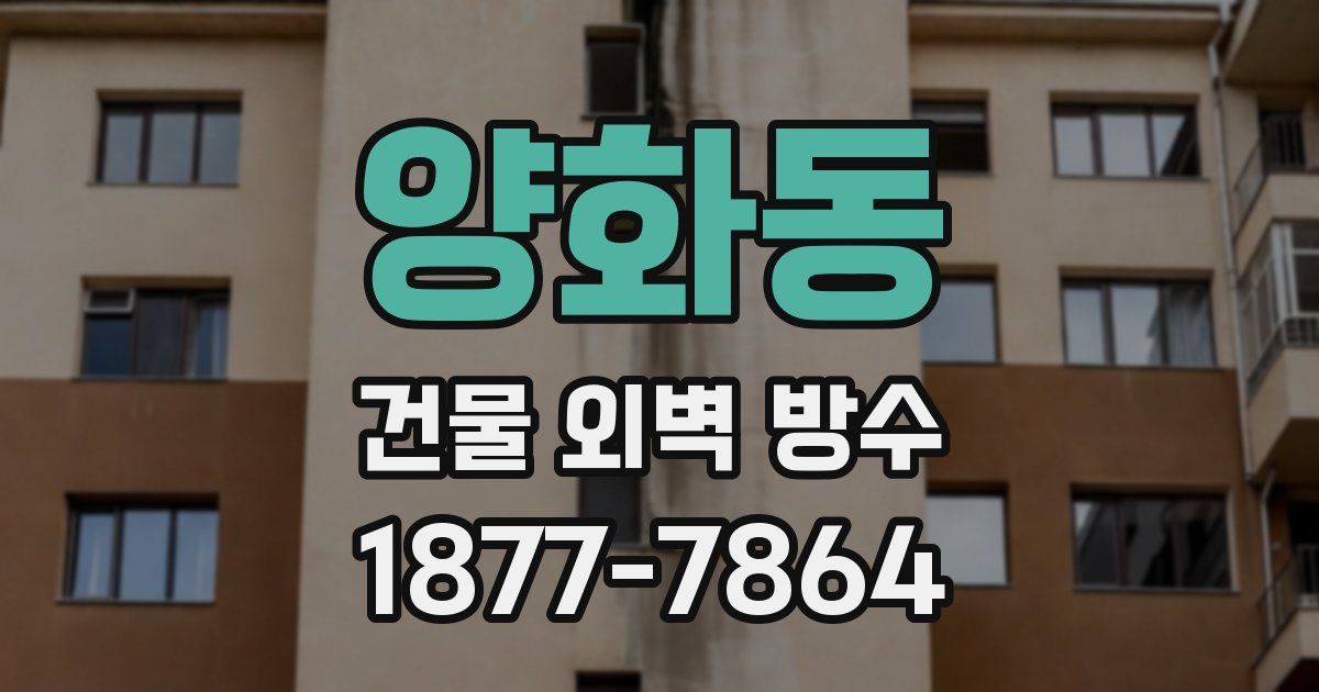 양화동 건물 외벽 방수