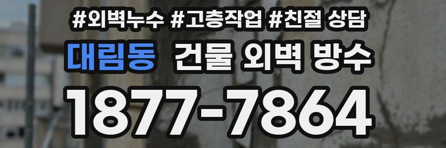 대림동 건물 외벽 방수
