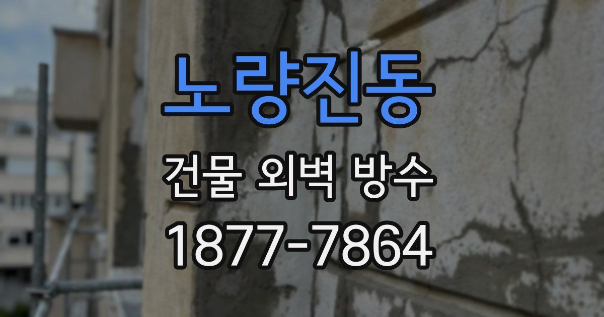 노량진동 건물 외벽 방수