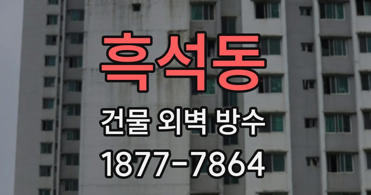 흑석동 건물 외벽 방수