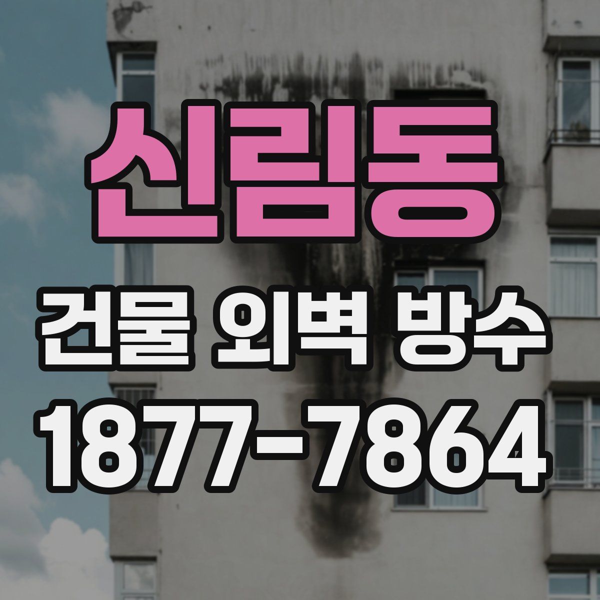 신림동 건물 외벽 방수