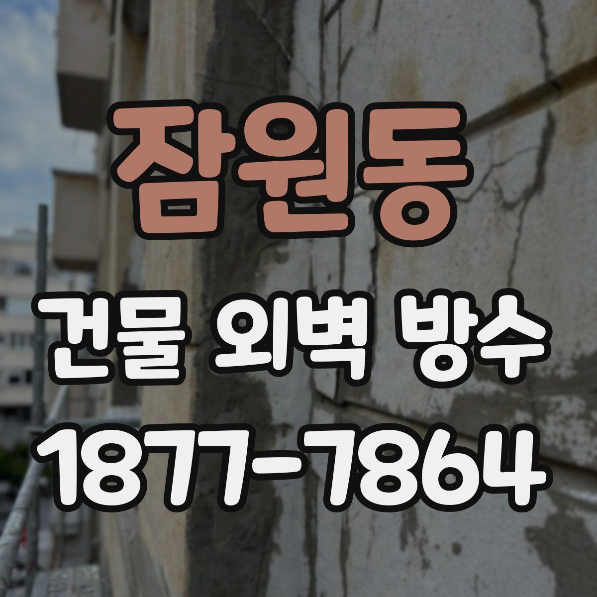 잠원동 건물 외벽 방수