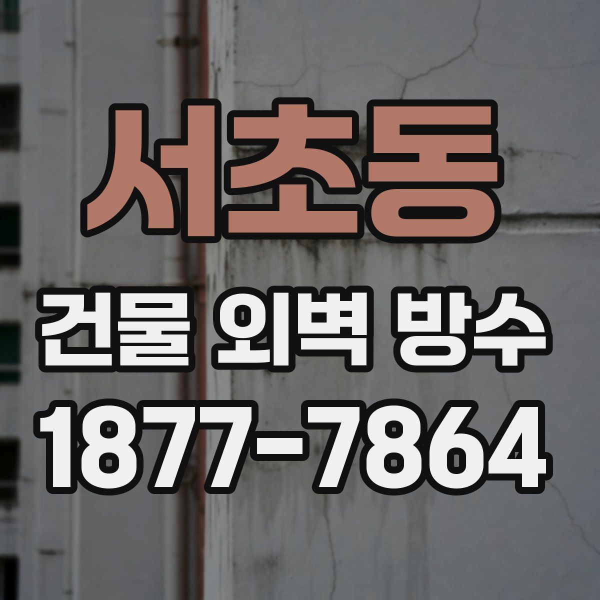 서초동 건물 외벽 방수