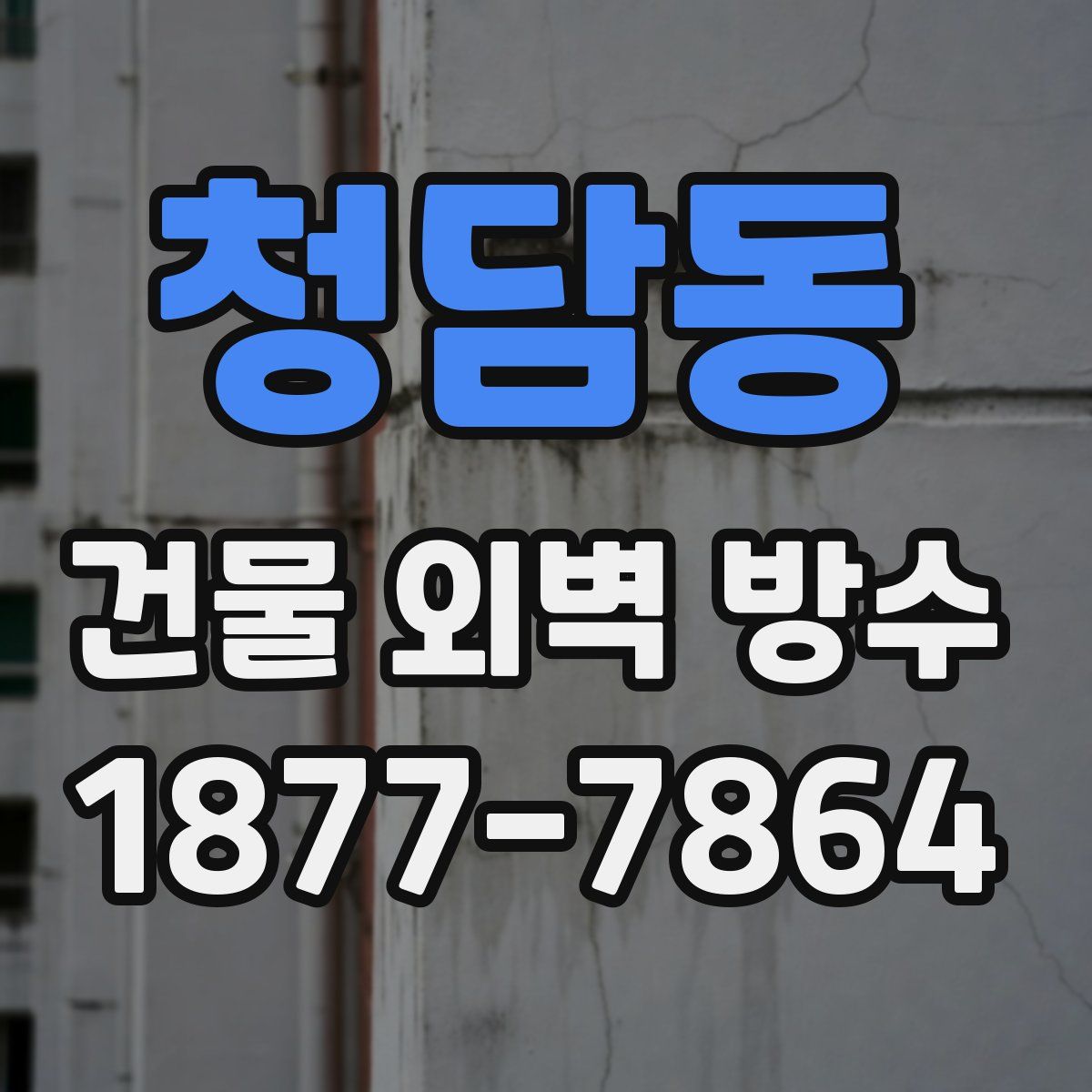 청담동 건물 외벽 방수