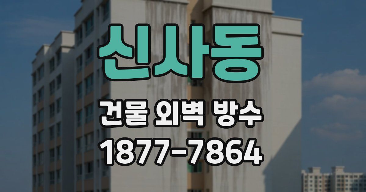 신사동 건물 외벽 방수