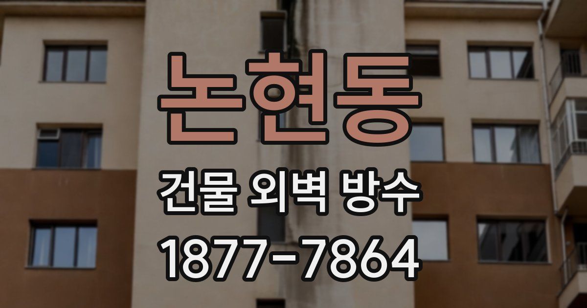 논현동 건물 외벽 방수