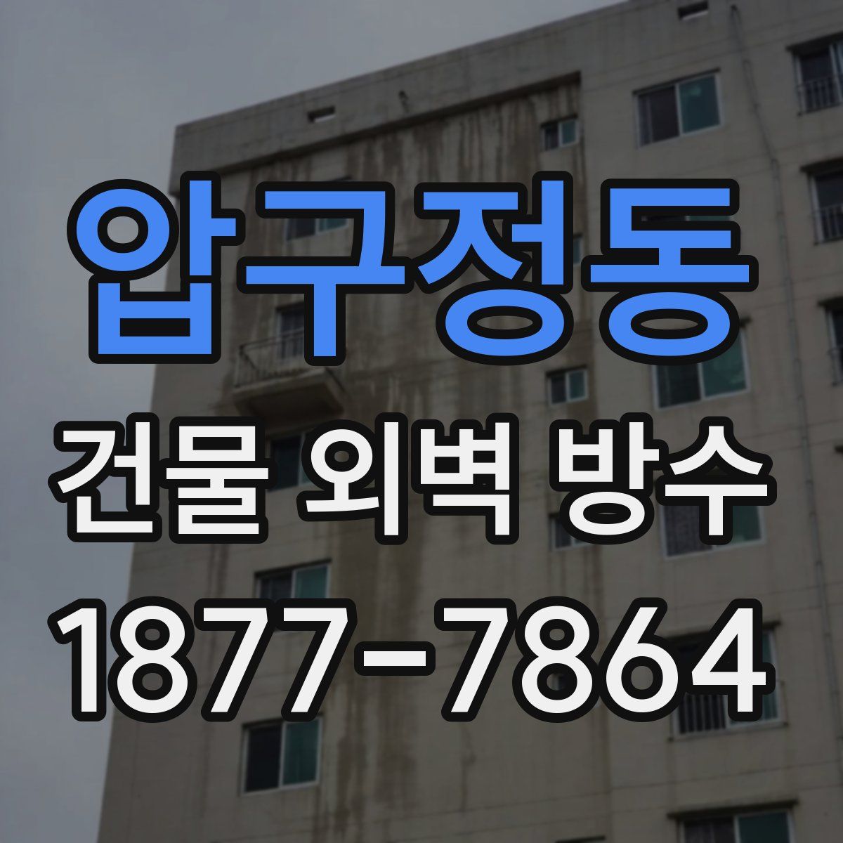 압구정동 건물 외벽 방수