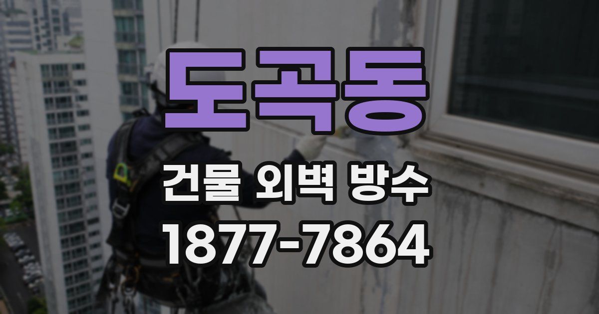 도곡동 건물 외벽 방수