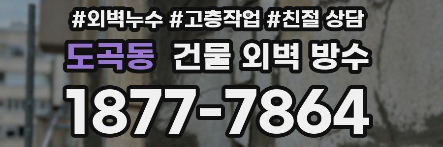 도곡동 건물 외벽 방수