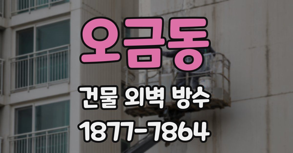 오금동 건물 외벽 방수