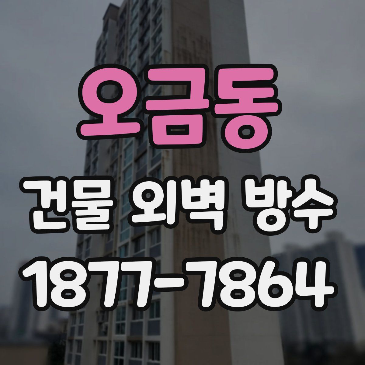오금동 건물 외벽 방수