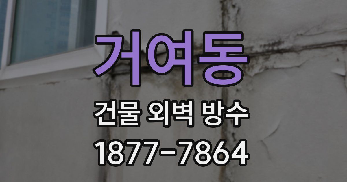 거여동 건물 외벽 방수