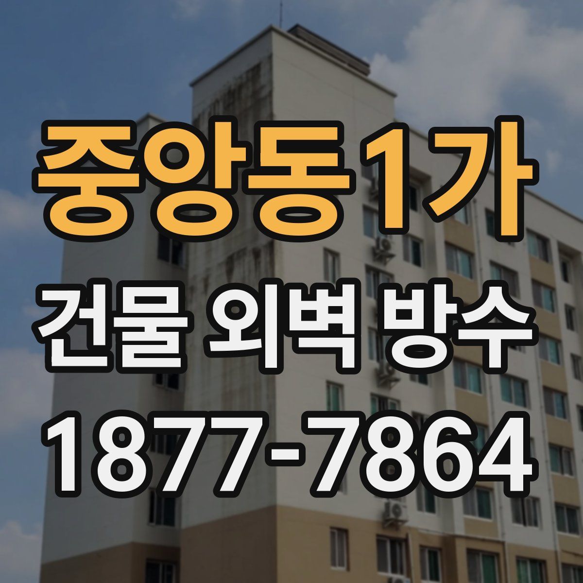 중앙동1가 건물 외벽 방수