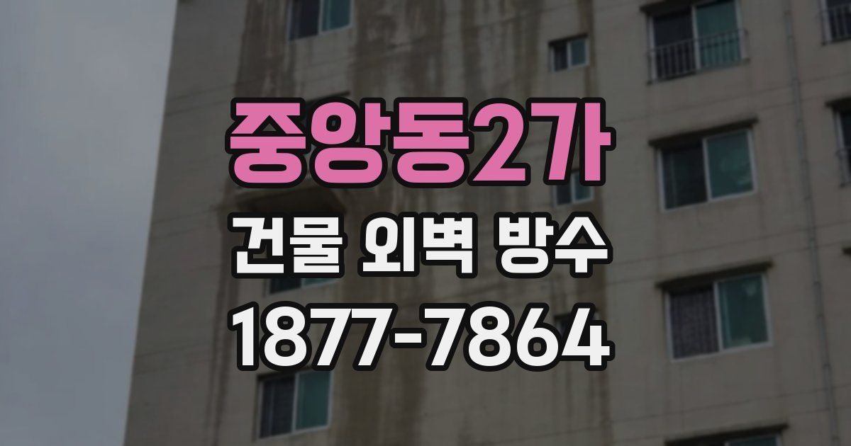 중앙동2가 건물 외벽 방수
