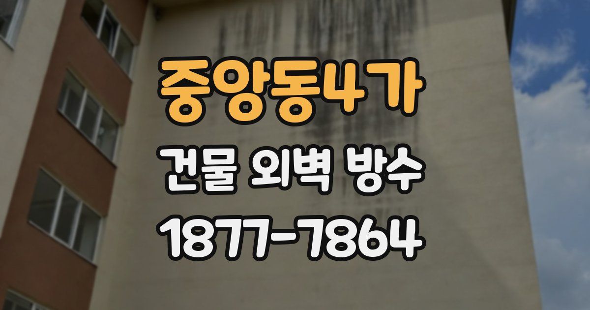 중앙동4가 건물 외벽 방수