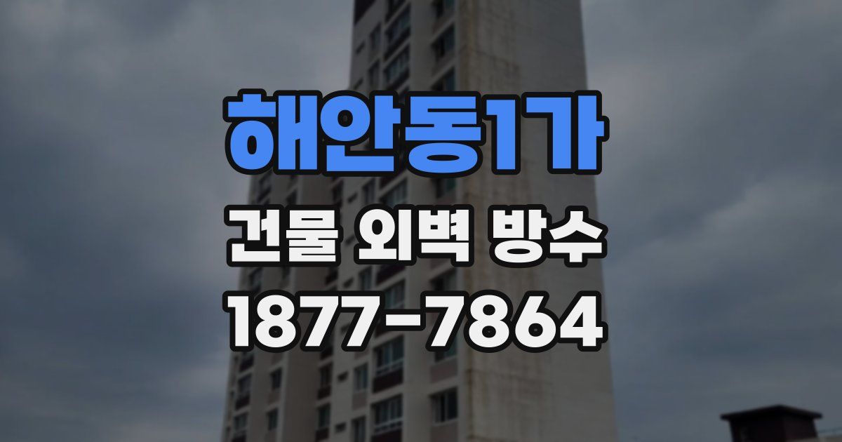 해안동1가 건물 외벽 방수