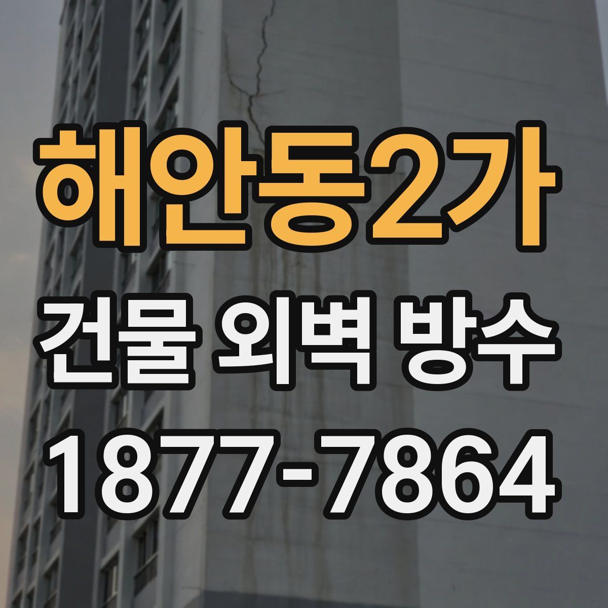 해안동2가 건물 외벽 방수