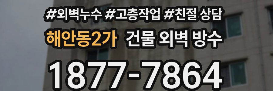 해안동2가 건물 외벽 방수