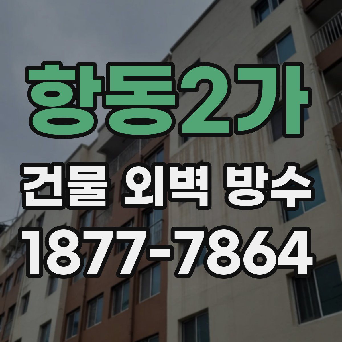 항동2가 건물 외벽 방수