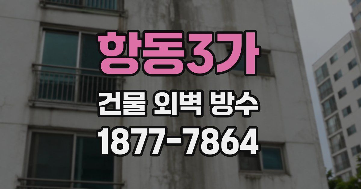 항동3가 건물 외벽 방수