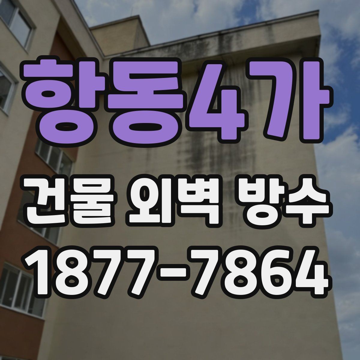 항동4가 건물 외벽 방수 공사 후 확인해야 할 마감 상태