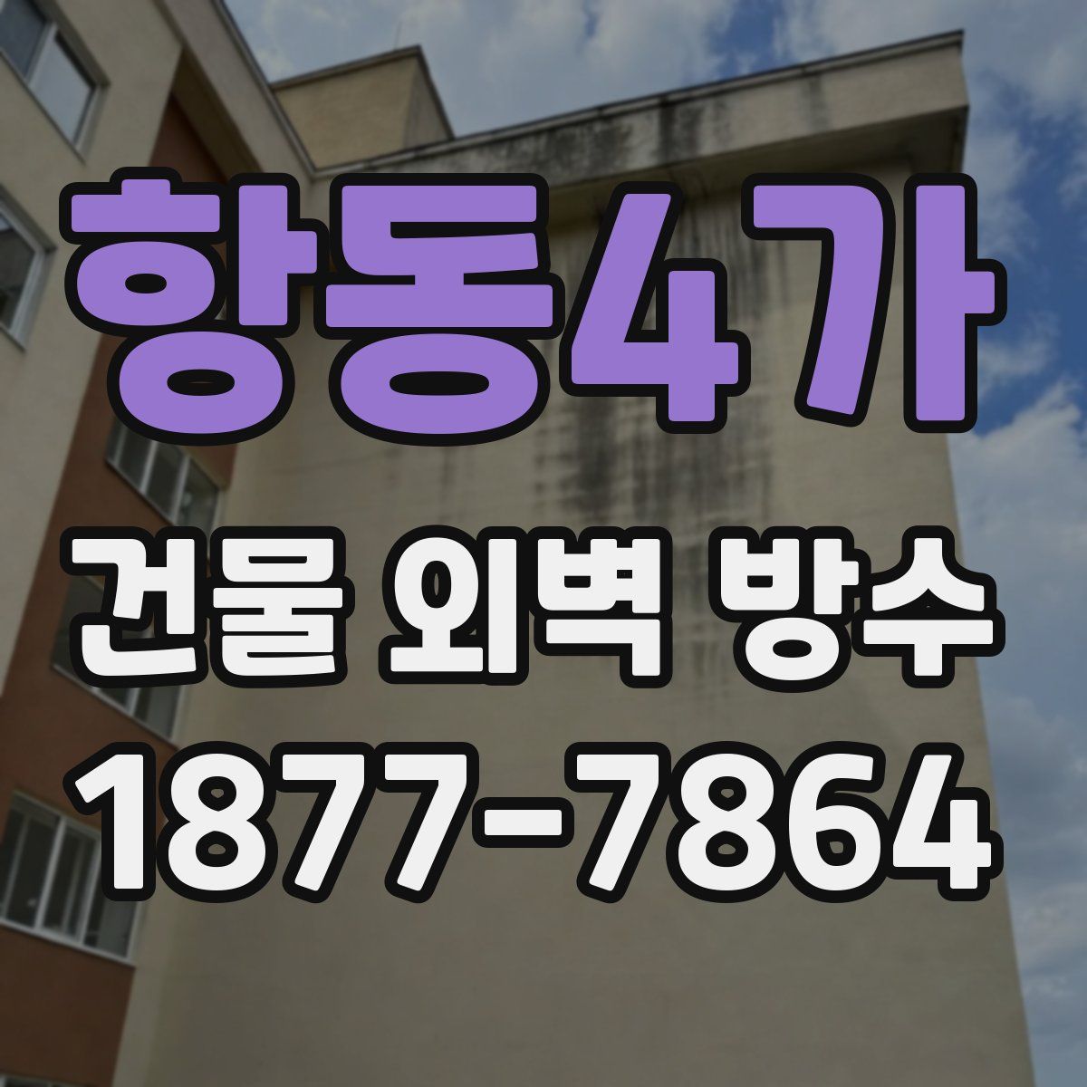 항동4가 건물 외벽 방수
