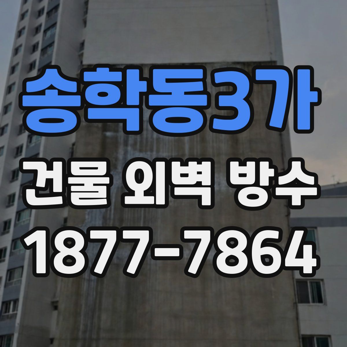 송학동3가 건물 외벽 방수