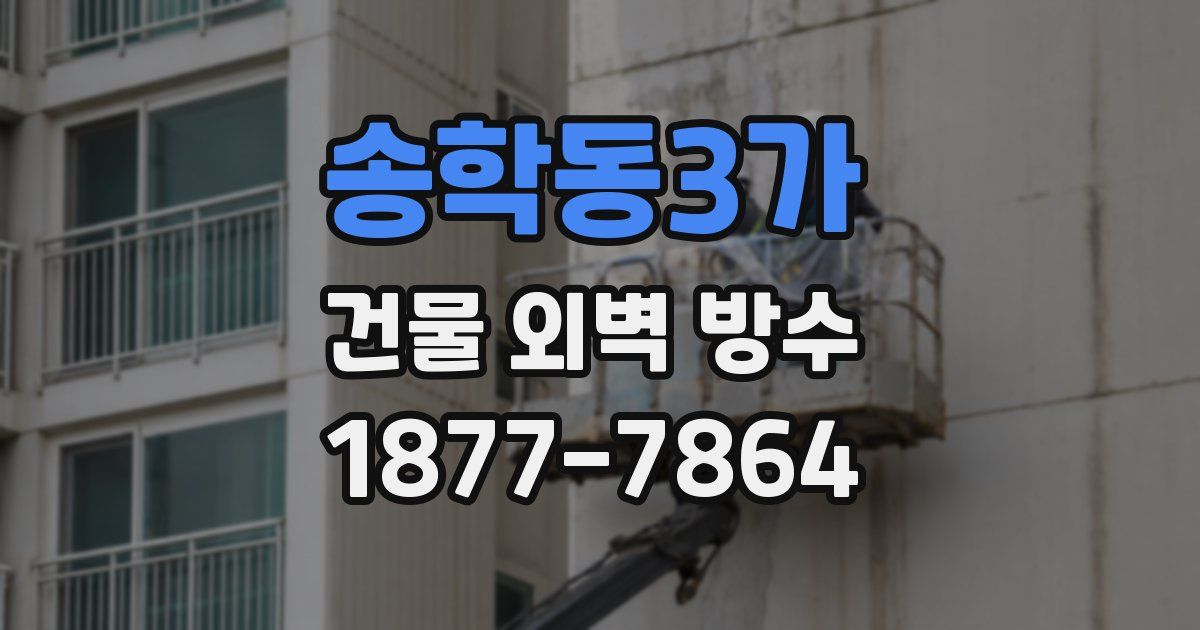 송학동3가 건물 외벽 방수