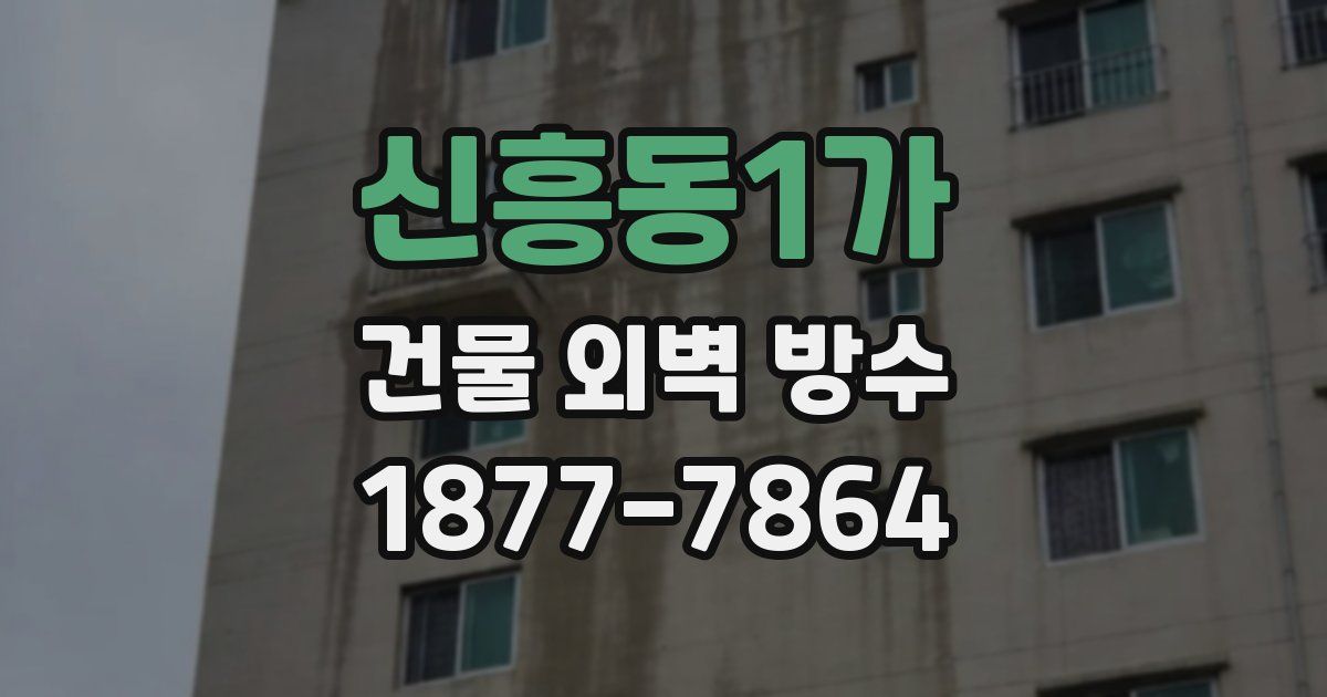 신흥동1가 건물 외벽 방수