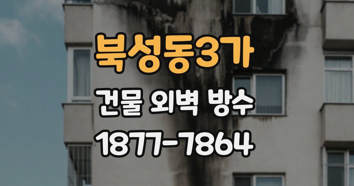 북성동3가 건물 외벽 방수