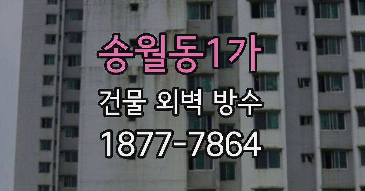 송월동1가 건물 외벽 방수