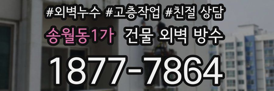송월동1가 건물 외벽 방수