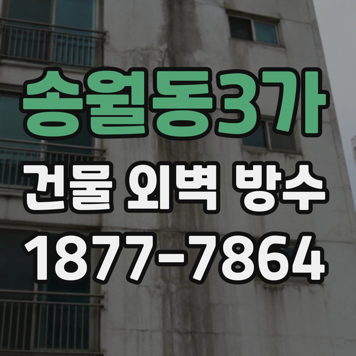 송월동3가 건물 외벽 방수