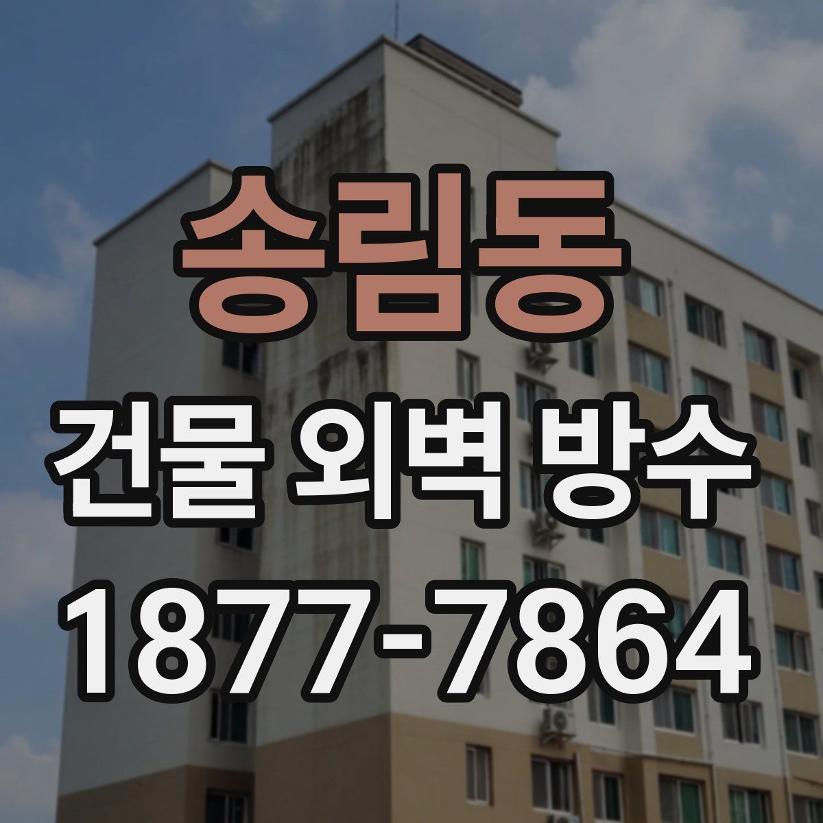 송림동 건물 외벽 방수