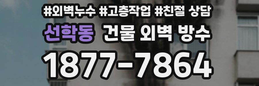 선학동 건물 외벽 방수