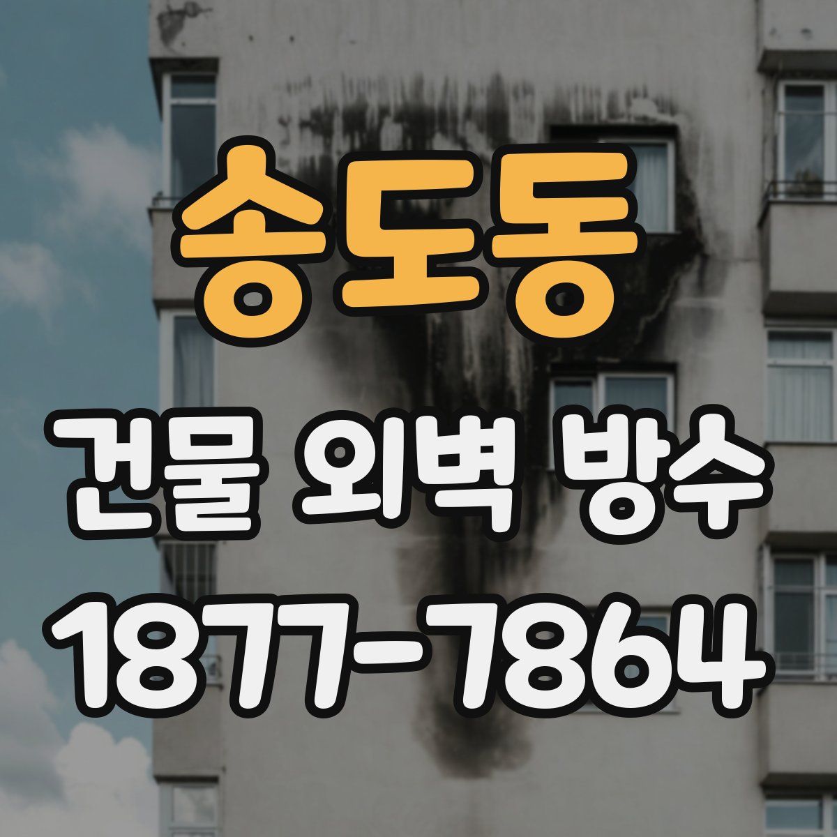 송도동 건물 외벽 방수