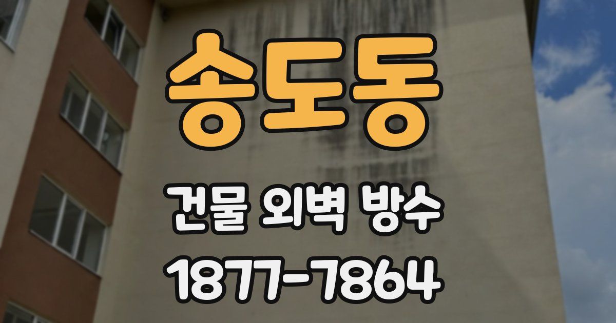 송도동 건물 외벽 방수