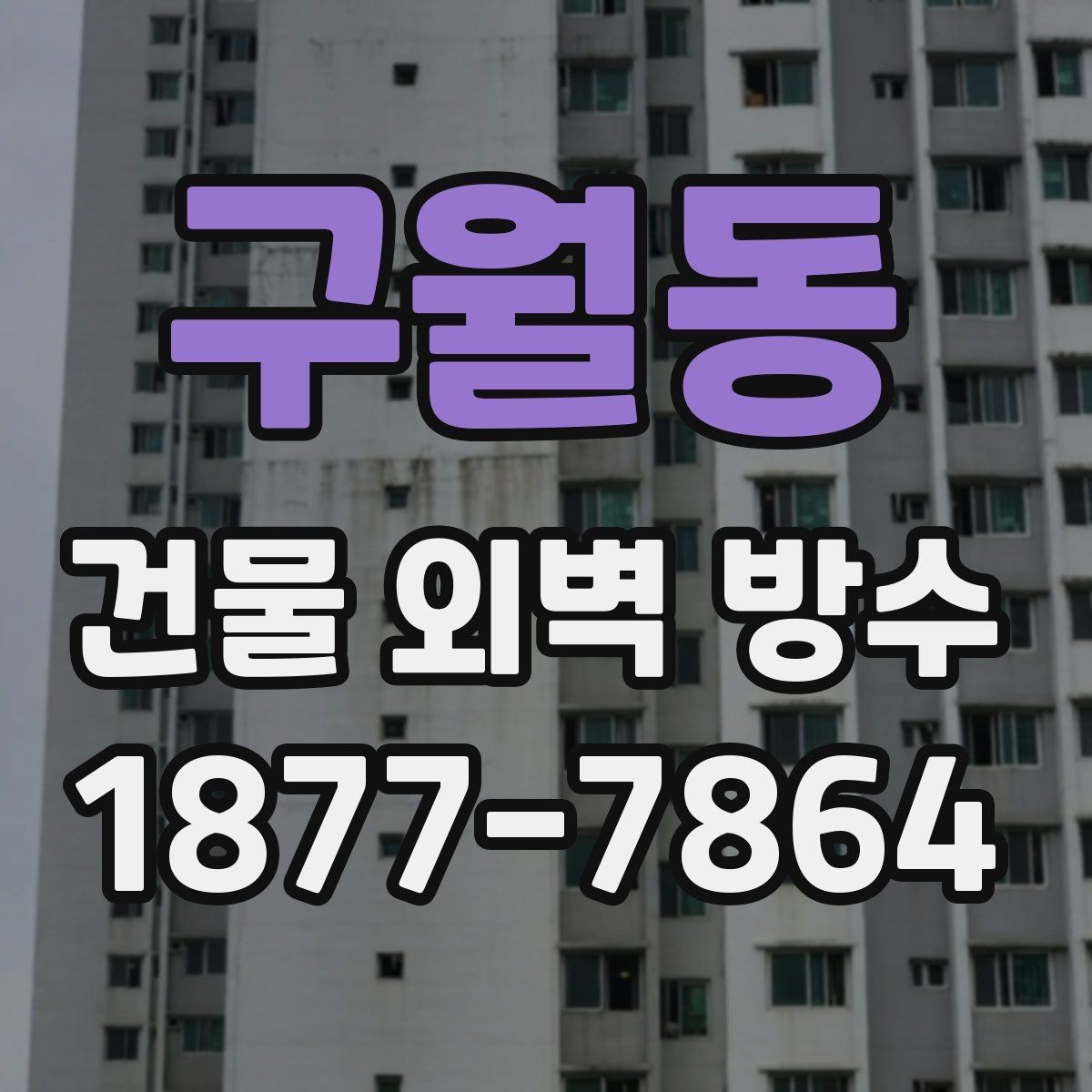 구월동 건물 외벽 방수 공사 후 색상과 마감 확인법