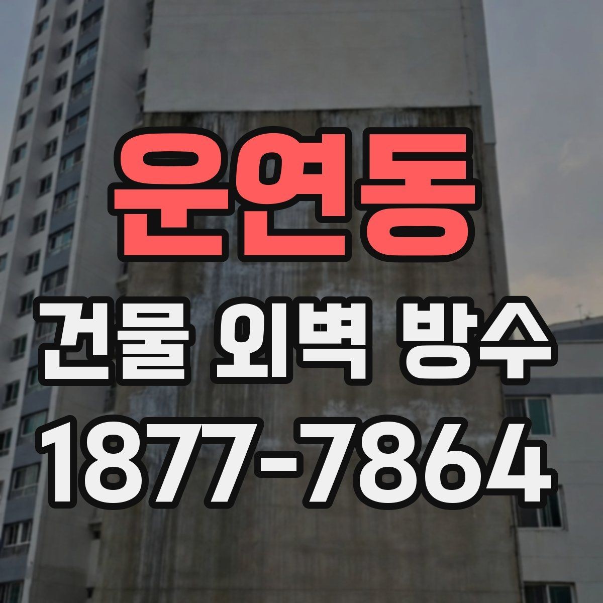 운연동 건물 외벽 방수 사후 관리 점검 주기