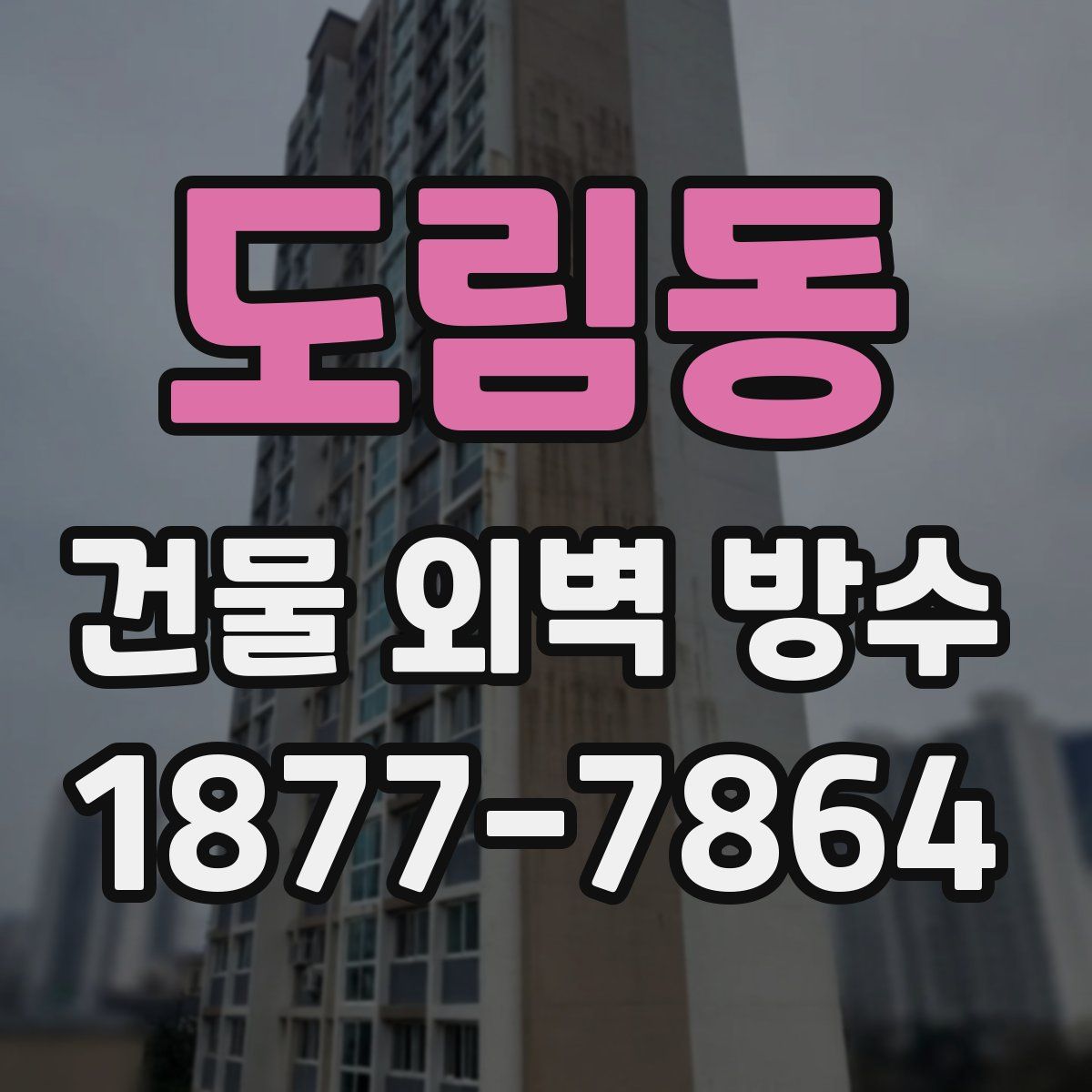 도림동 건물 외벽 방수
