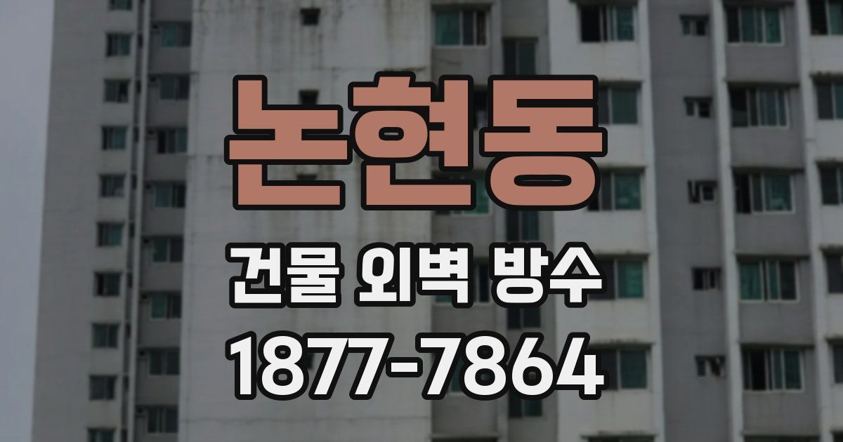논현동 건물 외벽 방수