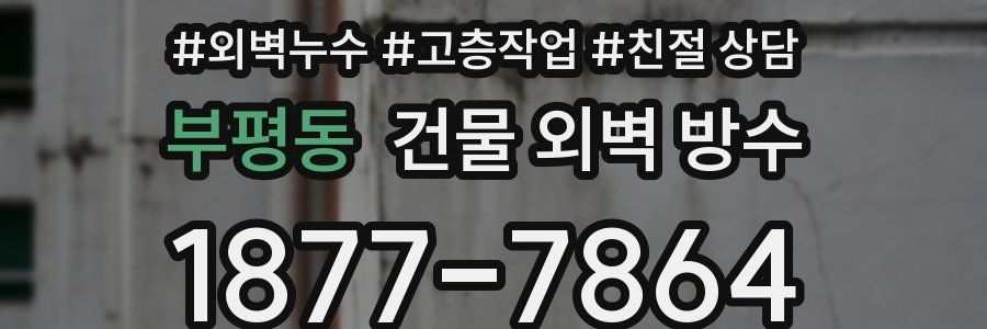 부평동 건물 외벽 방수