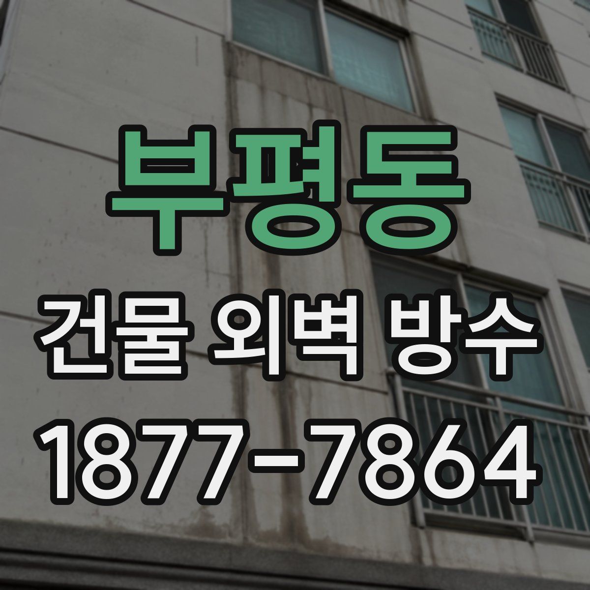 부평동 건물 외벽 방수